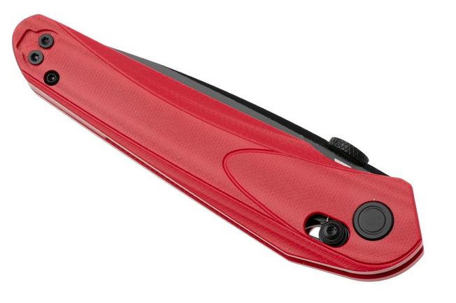 Afbeelding voor Bestech Mothus BG67H Stonewashed Black PVD 14C28N, Red G10, zakmes, Kombou design