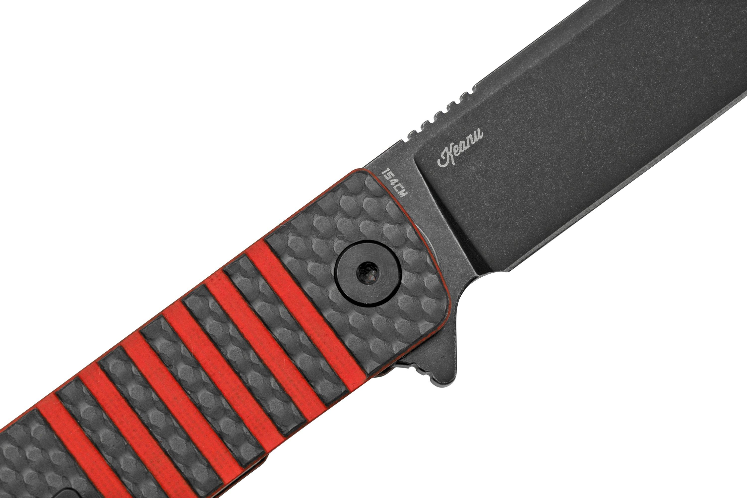 Bestech Titan BL04C Black/Red Carbon Fibre, pocket knife ...