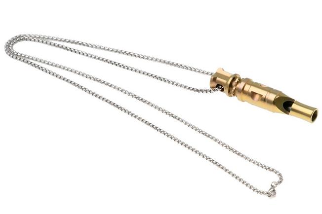 Afbeelding voor Bestech Whistle BM02C 120dB Gold Titanium, noodfluit