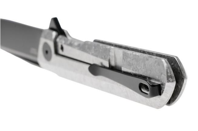 Afbeelding voor Bestechman Dundee BMK01-C-4 Black CPM MagnaCut, Silver Crystallized Titanium, Knivesandtools Exclusive zakmes