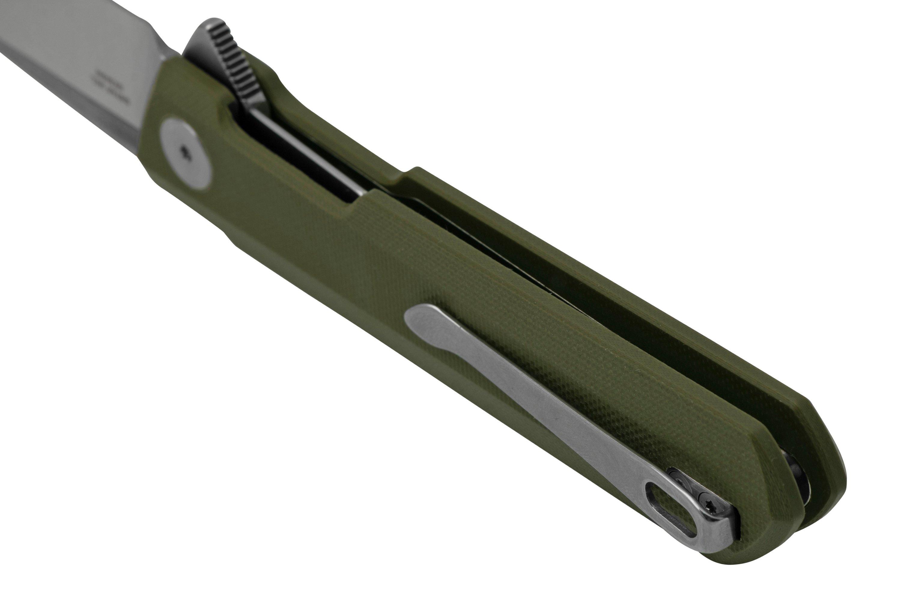 Bestechman Dundee BMK01B OD Green, Satin D2, pocket knife, Ostap Hel ...
