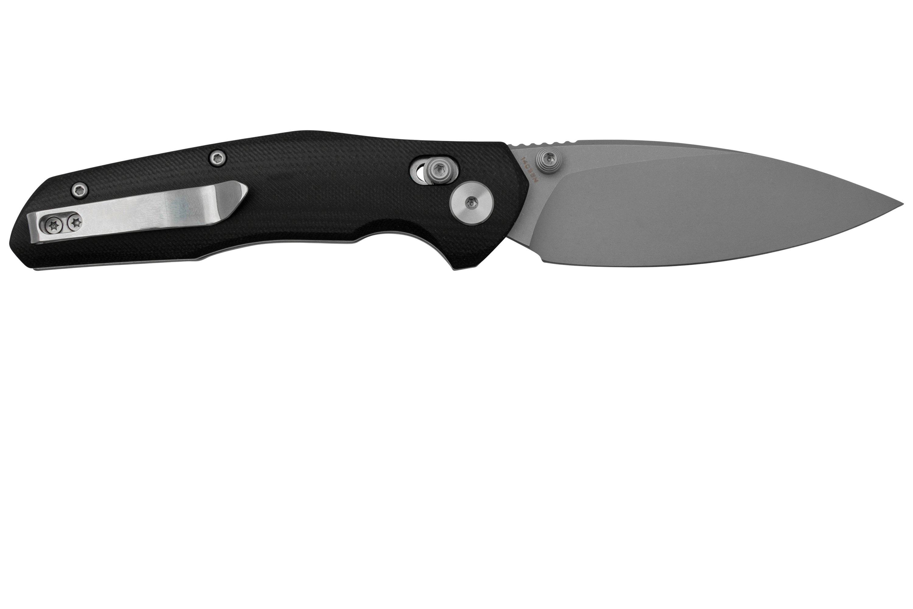 Bestechman Ronan BMK02D Black G10, Stonewashed, pocket knife ...