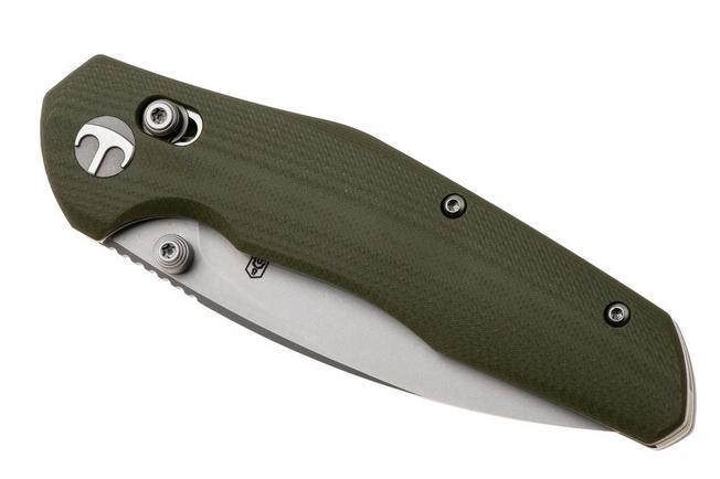 Afbeelding voor Bestechman Ronan BMK02E Stonewash 14C28N, OD Green G10, zakmes