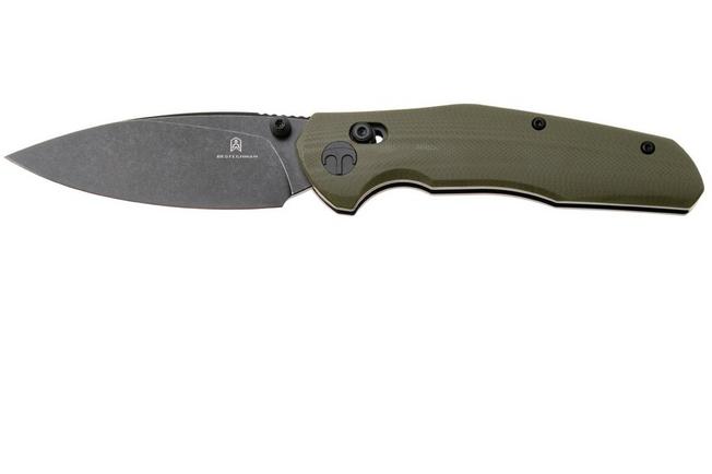 Afbeelding voor Bestechman Ronan BMK02G Blackwash 14C28N, OD Green G10, zakmes