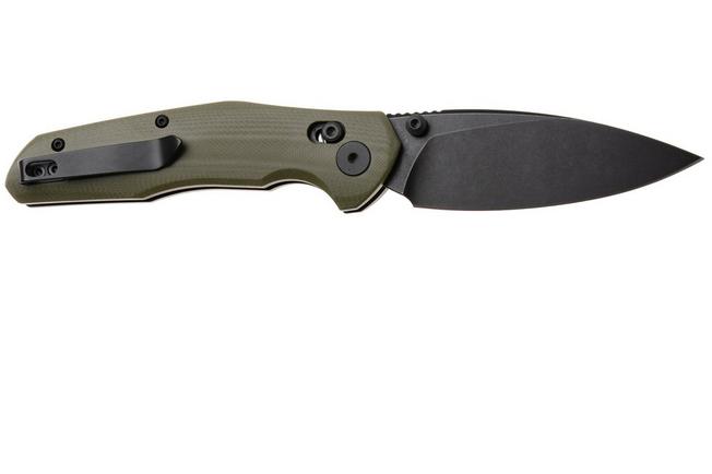 Afbeelding voor Bestechman Ronan BMK02G Blackwash 14C28N, OD Green G10, zakmes
