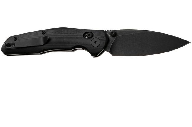 Afbeelding voor Bestechman Ronan BMK02N Blackwash 14C28N, Black G10, zakmes
