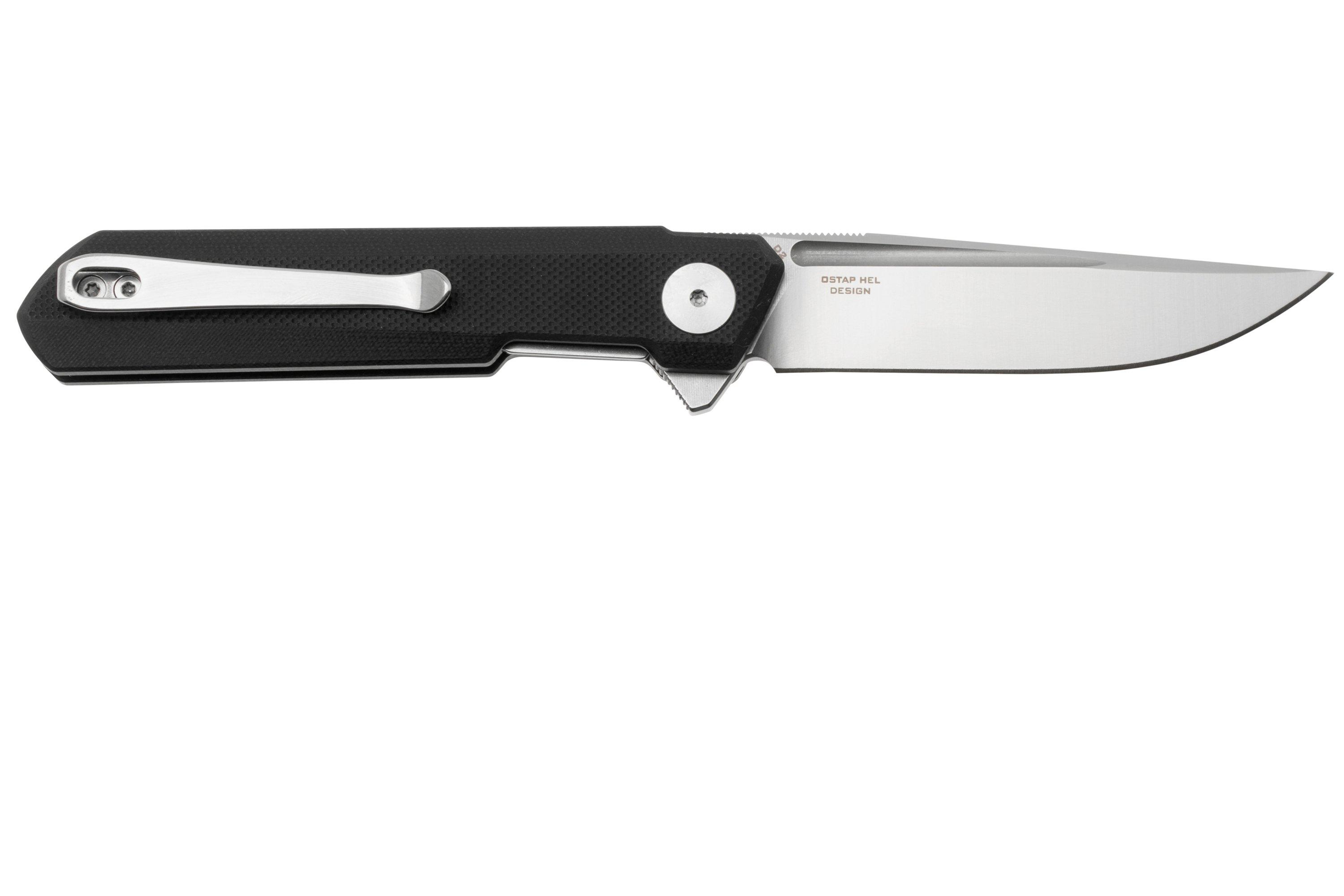 Bestechman Mini Dundee BMK03A Black G10, pocket knife | Advantageously ...