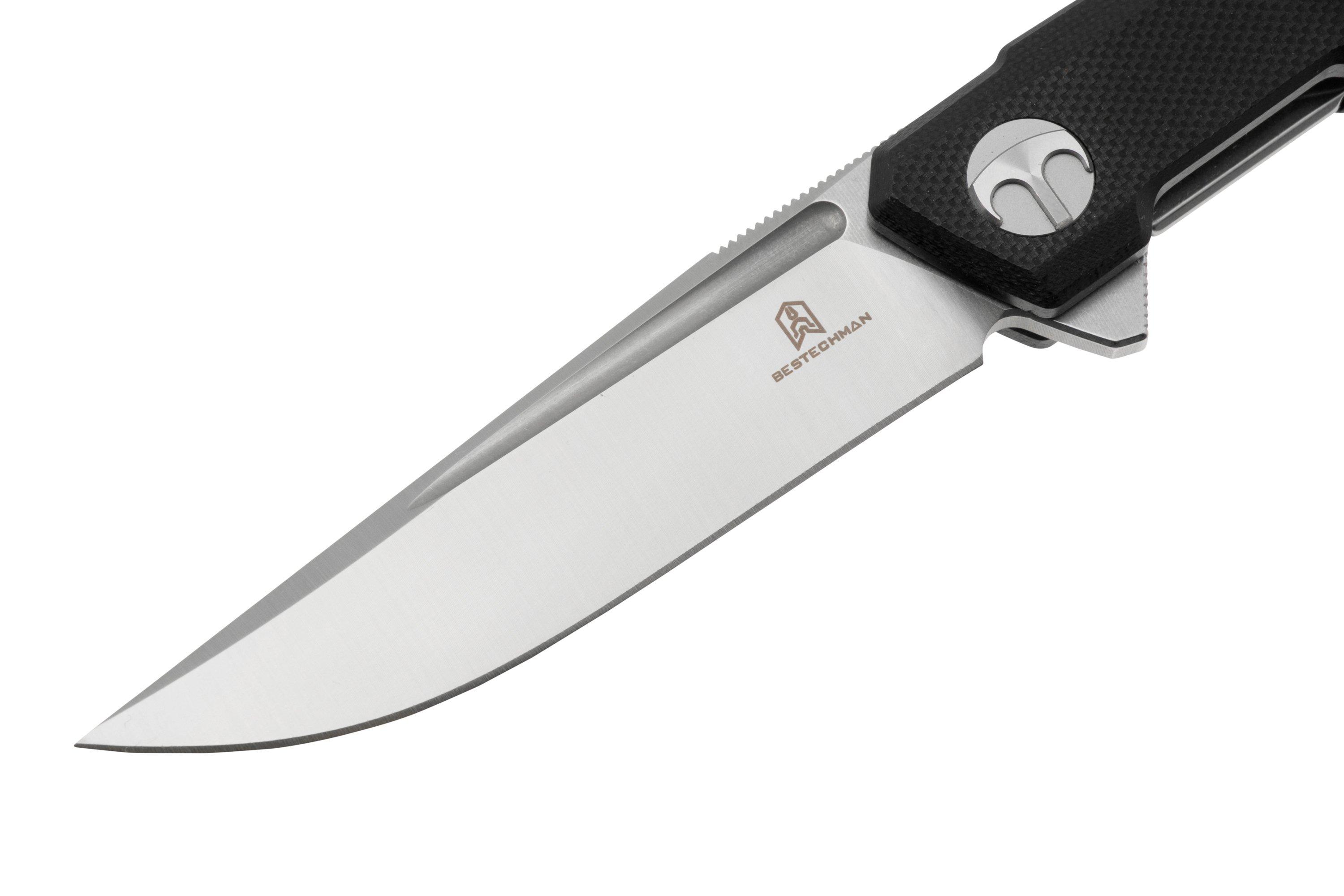 Bestechman Mini Dundee BMK03A Black G10, pocket knife | Advantageously ...