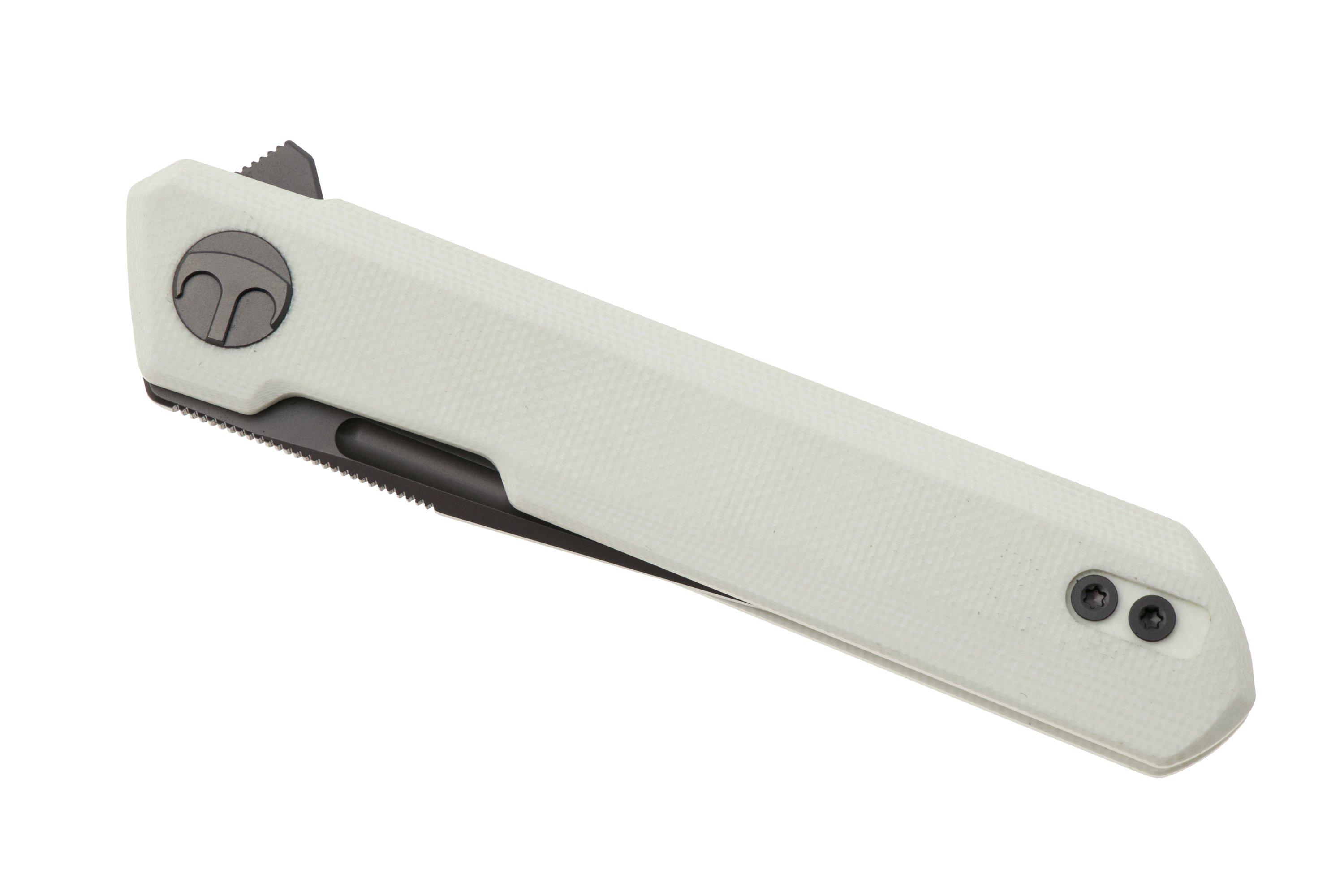Bestechman Mini Dundee BMK03H Grey PVD White G10, Taschenmesser, Ostap ...