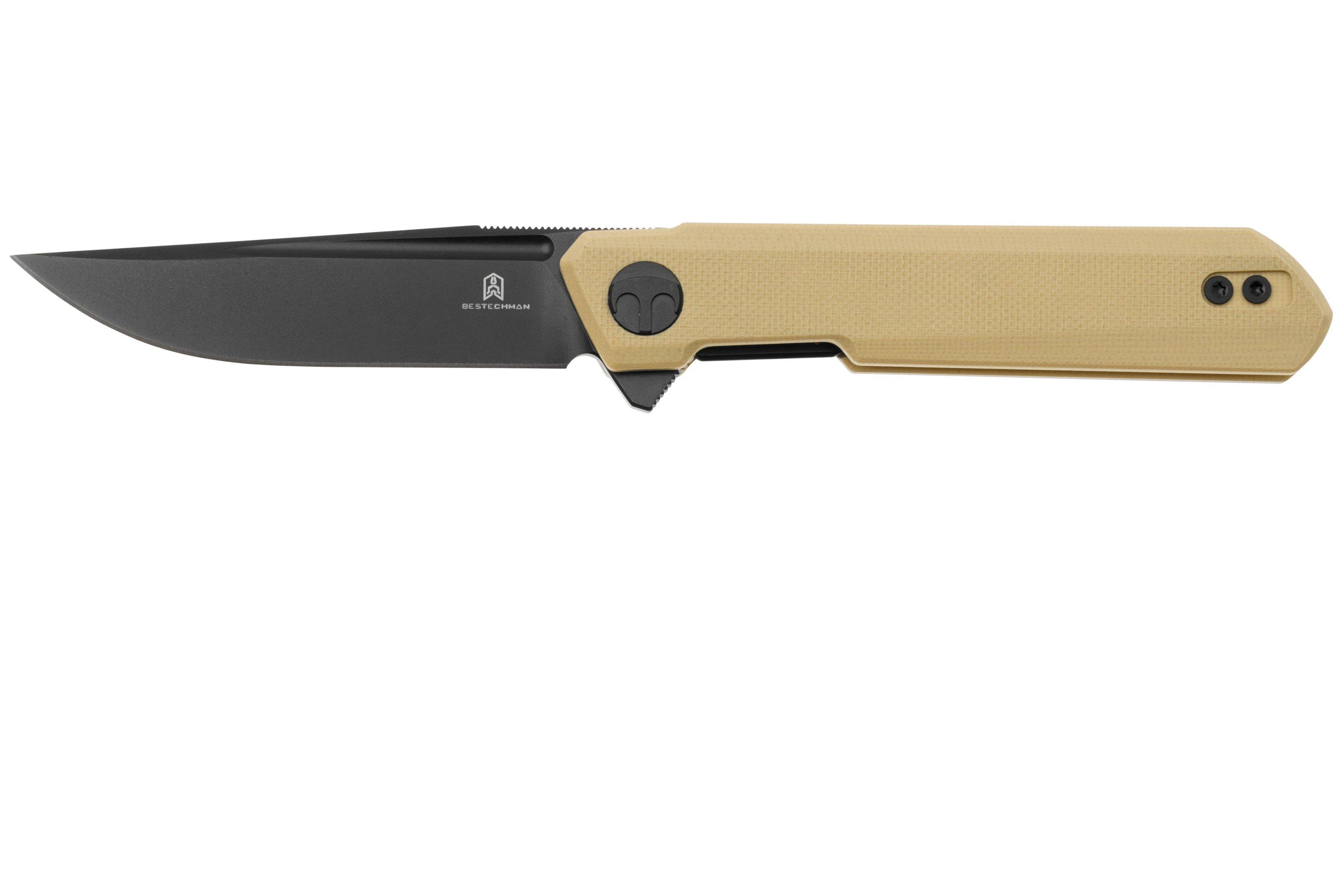 Bestechman Mini Dundee BMK03I Black PVD Khaki G10, pocket knife, Ostap ...