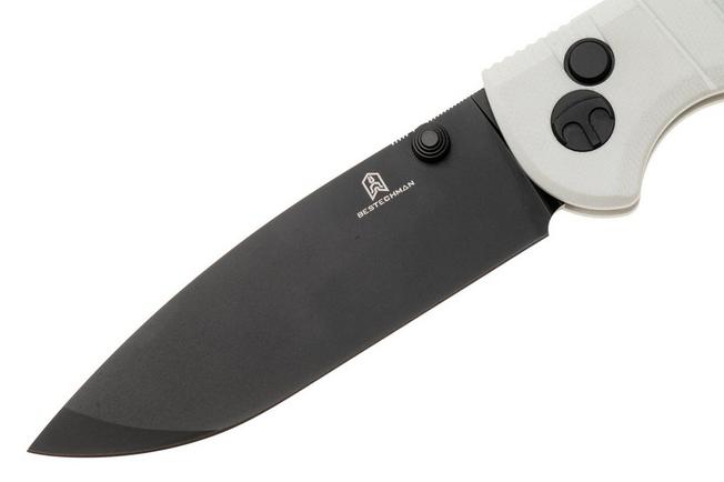 Bild für Bestechman Goodboy BMK04J Black PVD D2, White G10, Taschenmesser, Keanu Alfaro Design