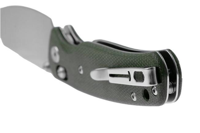 Afbeelding voor Bestechman Cicada's Wing BMK06-M-2 Satin 10Cr15MoV, OD Green Micarta, zakmes