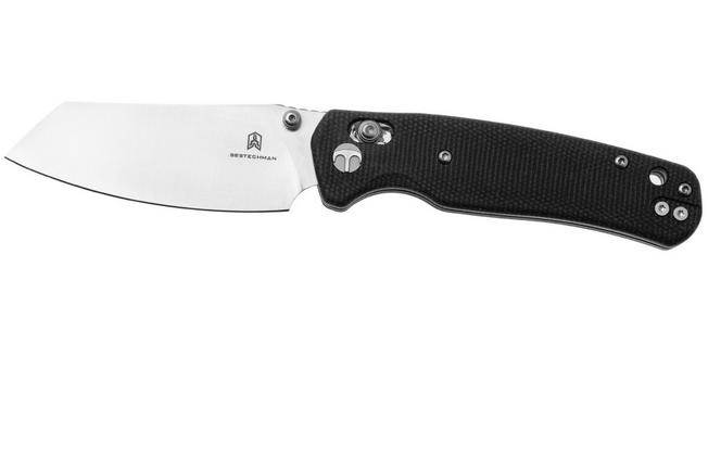 Afbeelding voor Bestechman Cicada's Wing BMK06-M-3 Satin 10Cr15MoV, Grey Micarta, zakmes