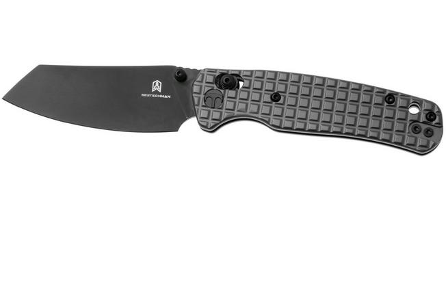 Afbeelding voor Bestechman Cicada's Wing BMK06-S-2 Black PVD 10Cr15MoV, Grey PVD Stainless Steel, zakmes