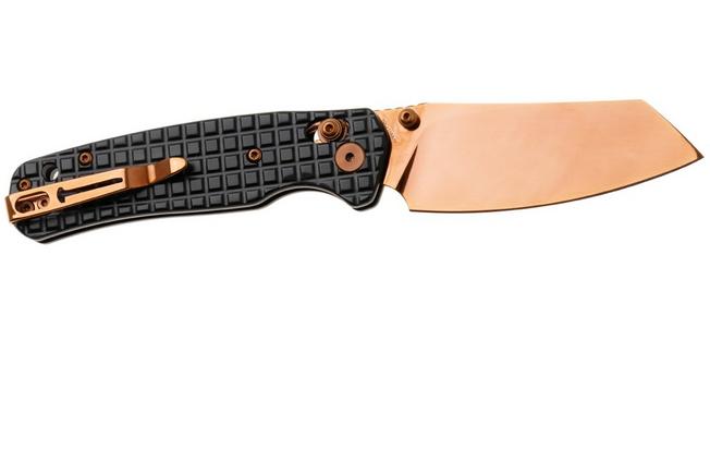 Afbeelding voor Bestechman Cicada's Wing BMK06-S-3 Bronze PVD 10Cr15MoV, Black PVD Stainless Steel, zakmes