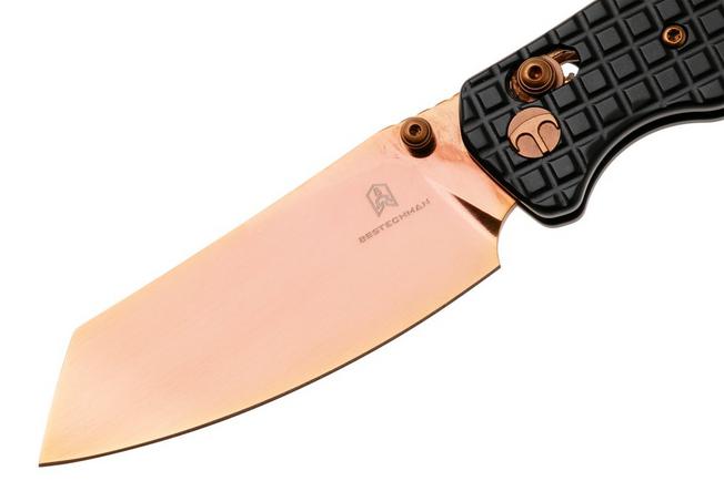 Afbeelding voor Bestechman Cicada's Wing BMK06-S-3 Bronze PVD 10Cr15MoV, Black PVD Stainless Steel, zakmes