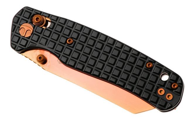 Afbeelding voor Bestechman Cicada's Wing BMK06-S-3 Bronze PVD 10Cr15MoV, Black PVD Stainless Steel, zakmes