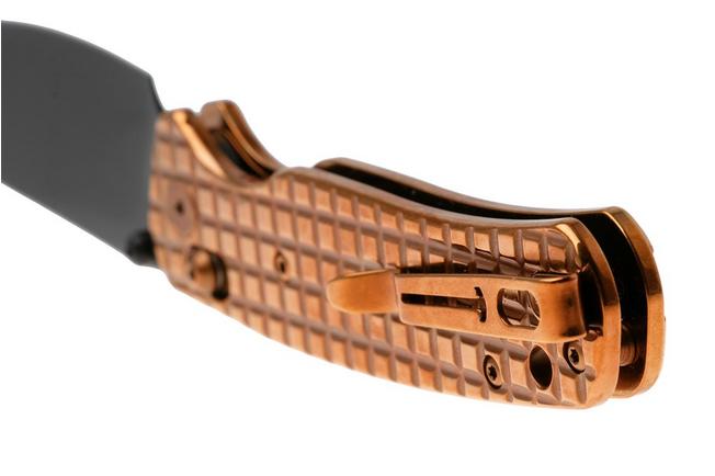 Afbeelding voor Bestechman Cicada's Wing BMK06-S-4 Black PVD 10Cr15MoV, Bronze PVD Stainless Steel, zakmes