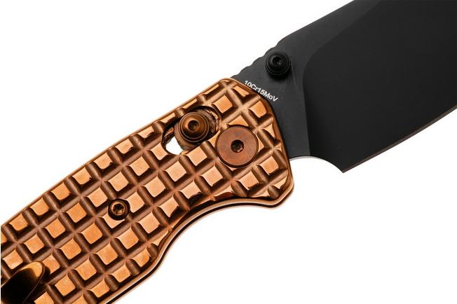 Afbeelding voor Bestechman Cicada's Wing BMK06-S-4 Black PVD 10Cr15MoV, Bronze PVD Stainless Steel, zakmes