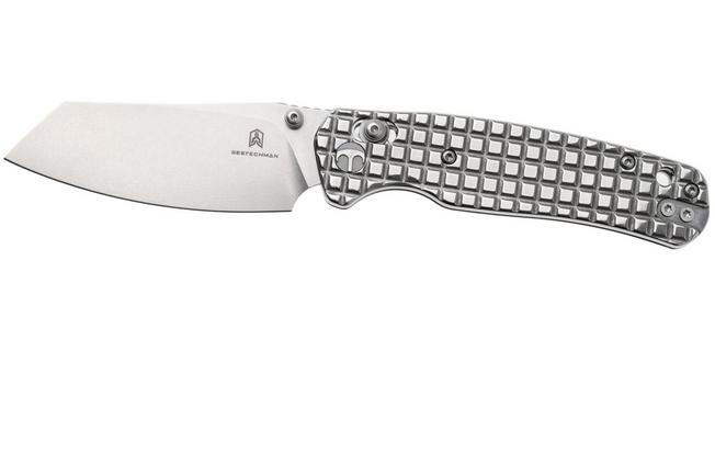 Afbeelding voor Bestechman Cicada's Wing BMK06-S-5 Stonewash 10Cr15MoV, Polished Stainless Steel, zakmes