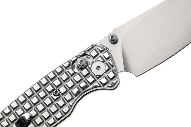 Afbeelding voor Bestechman Cicada's Wing BMK06-S-5 Stonewash 10Cr15MoV, Polished Stainless Steel, zakmes