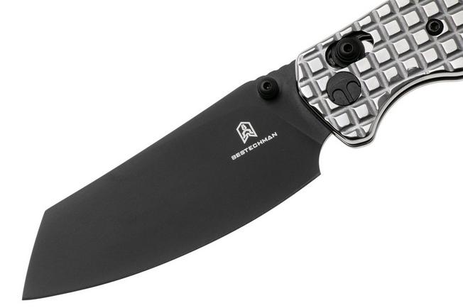 Afbeelding voor Bestechman Cicada's Wing BMK06-S-6 Black PVD 10Cr15MoV, Polished Stainless Steel, zakmes