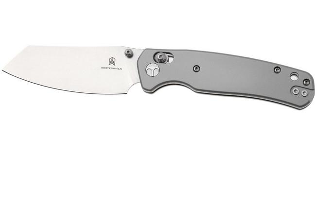 Afbeelding voor Bestechman Cicada's Wing BMK06-S-7 Stonewash 10Cr15MoV, Bead Blasted Stainless Steel, zakmes