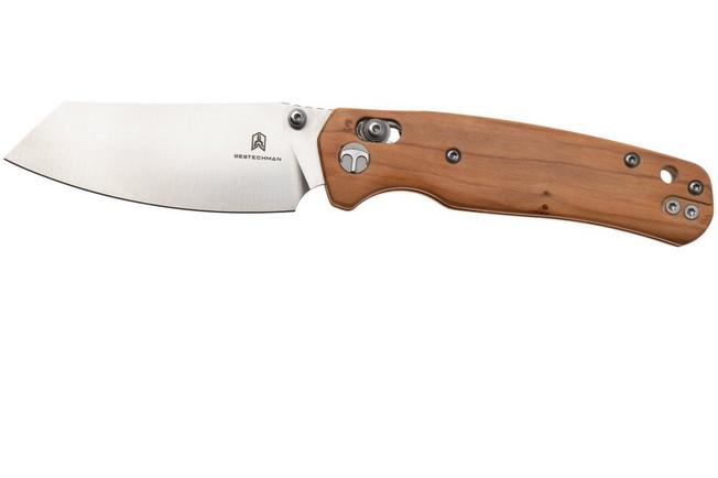 Afbeelding voor Bestechman Cicada's Wing BMK06-W-1 Satin 10Cr15MoV, Olive, zakmes