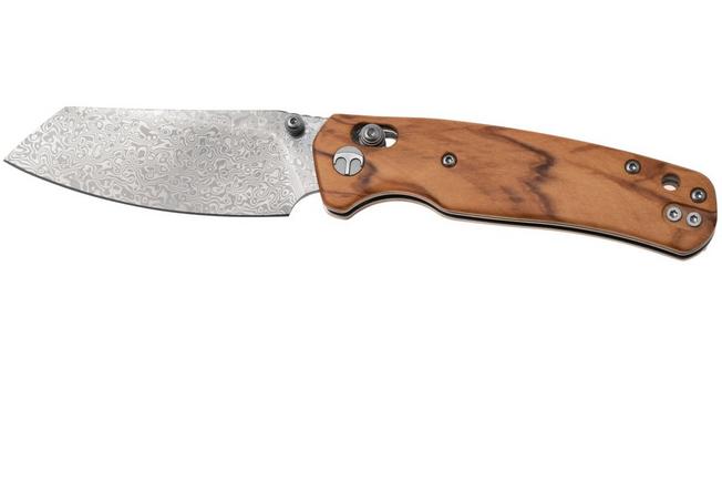Afbeelding voor Bestechman Cicada's Wing BMK06-W-2 Damascus, Olive, zakmes