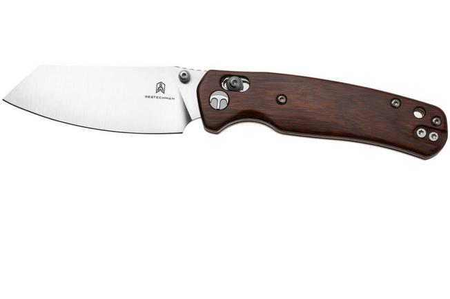 Afbeelding voor Bestechman Cicada's Wing BMK06-W-3 Satin 10Cr15MoV, Desert Ironwood, zakmes
