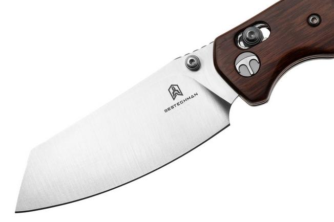 Afbeelding voor Bestechman Cicada's Wing BMK06-W-3 Satin 10Cr15MoV, Desert Ironwood, zakmes