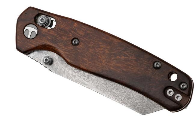 Afbeelding voor Bestechman Cicada's Wing BMK06-W-4 Damascus, Desert Ironwood, zakmes