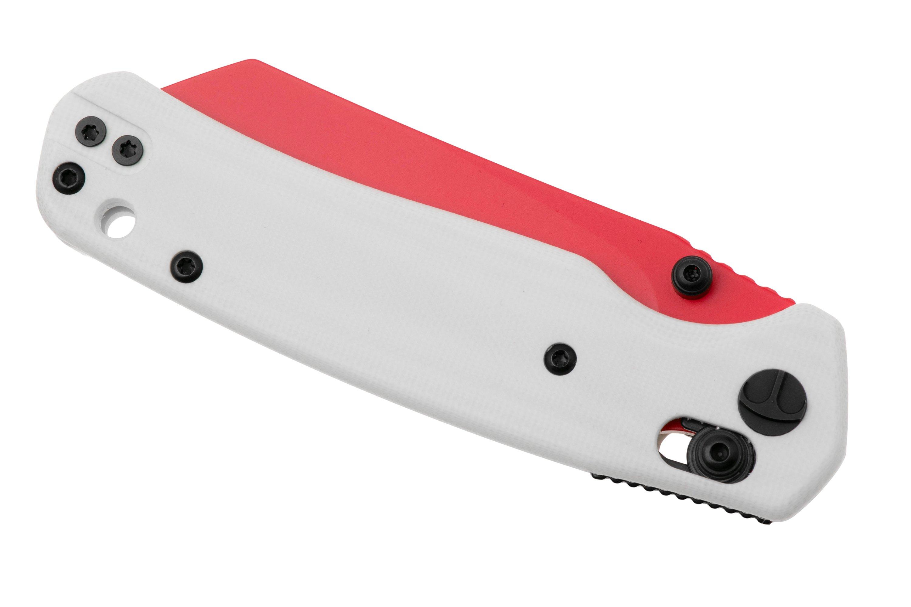 Bestechman Cicada's Wing BMK06G Red Coated 10Cr15MoV, White G10