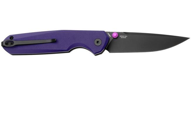 Afbeelding voor Bestechman Velix BMK07F PBD 14C28N, Purple G10, zakmes, Ostap Hel design