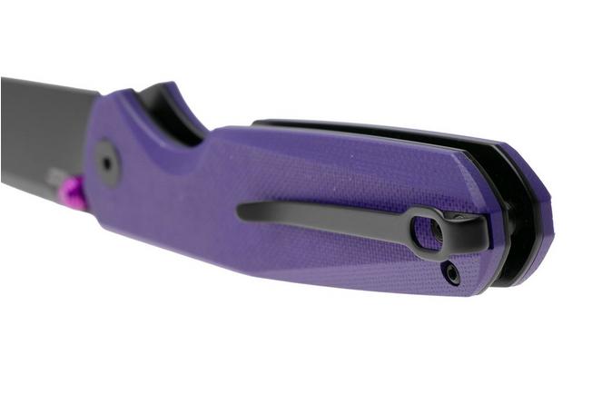 Afbeelding voor Bestechman Velix BMK07F PBD 14C28N, Purple G10, zakmes, Ostap Hel design