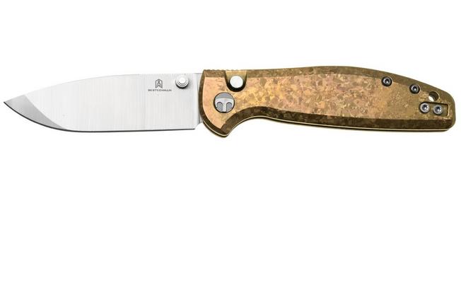 Afbeelding voor Bestechman Goodboy Jr. BMK10K Satin CPM Magnacut, Bronze Crystallized Titanium, zakmes