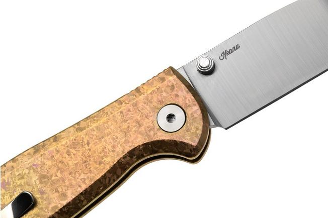 Afbeelding voor Bestechman Goodboy Jr. BMK10K Satin CPM Magnacut, Bronze Crystallized Titanium, zakmes