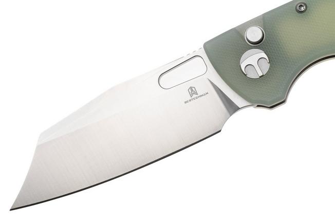 Afbeelding voor Bestechman Guardian BMK11A Satin D2, Jade G10, zakmes