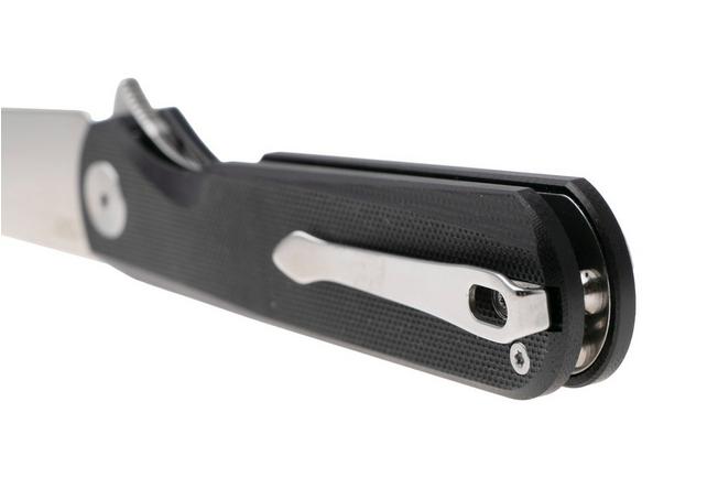 Afbeelding voor Bestechman Flick BMK13A Satin D2, Black G10, zakmes, Ostap hel design