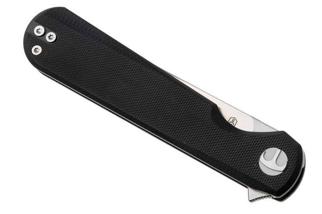 Afbeelding voor Bestechman Flick BMK13A Satin D2, Black G10, zakmes, Ostap hel design