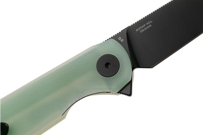 Afbeelding voor Bestechman Flick BMK13E PVD D2, Jade G10, zakmes, Ostap Hel design