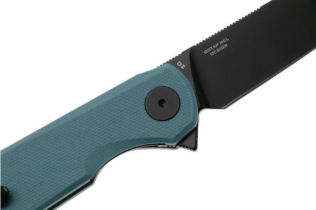 Afbeelding voor Bestechman Flick BMK13F PVD D2, Grey G10, zakmes, Ostap Hel design