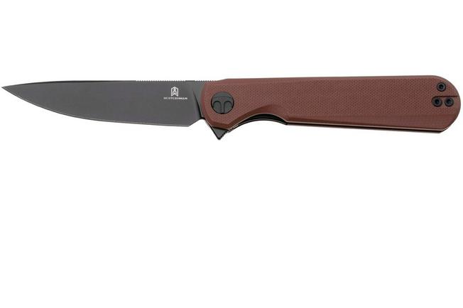 Afbeelding voor Bestechman Flick BMK13G PVD D2, Brown G10, zakmes, Ostap Hel design