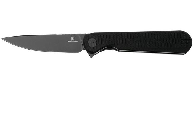 Afbeelding voor Bestechman Flick BMK13H PVD D2, Black G10, zakmes, Ostap Hel design