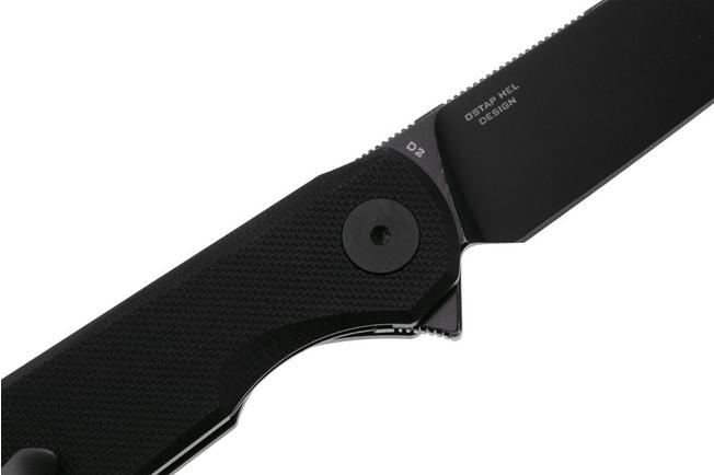 Afbeelding voor Bestechman Flick BMK13H PVD D2, Black G10, zakmes, Ostap Hel design