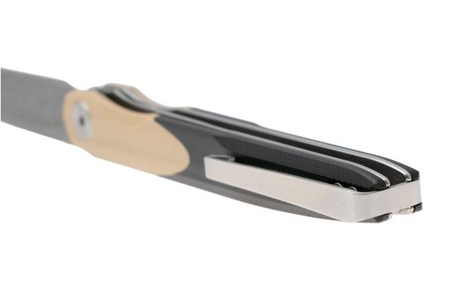 Afbeelding voor Bestechman Lanza BMK14-D-2 Damascus, Khaki Black G10, zakmes, Grzegorz Grabarski design