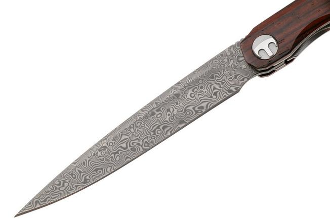 Afbeelding voor Bestechman Lanza BMK14-D-3 Damascus, Rosewood, zakmes, Grzegorz Grabarski design
