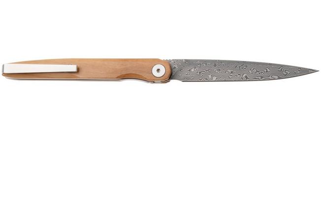 Afbeelding voor Bestechman Lanza BMK14-D-4 Damascus, Olive, zakmes, Grzegorz Grabarski design