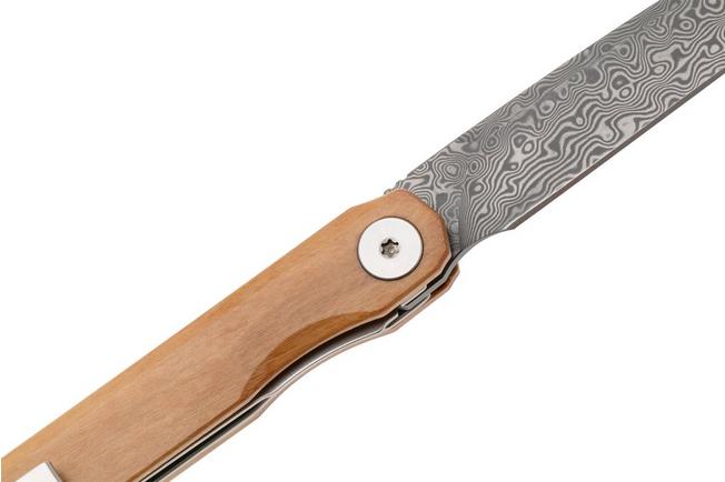 Afbeelding voor Bestechman Lanza BMK14-D-4 Damascus, Olive, zakmes, Grzegorz Grabarski design