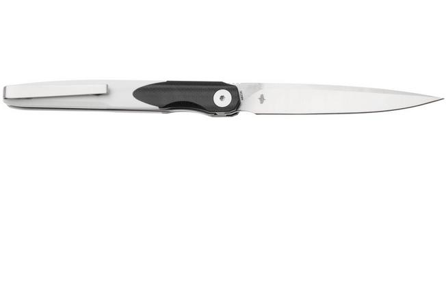 Afbeelding voor Bestechman Lanza BMK14A Satin 14C28N, Black White G10, zakmes, Kombou design